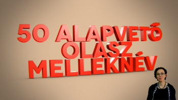 Alapvető olasz melléknevek
