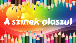 A színek olaszul