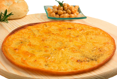 Csicseriborsó lepény, avagy egy isteni alternatíva a pizzához