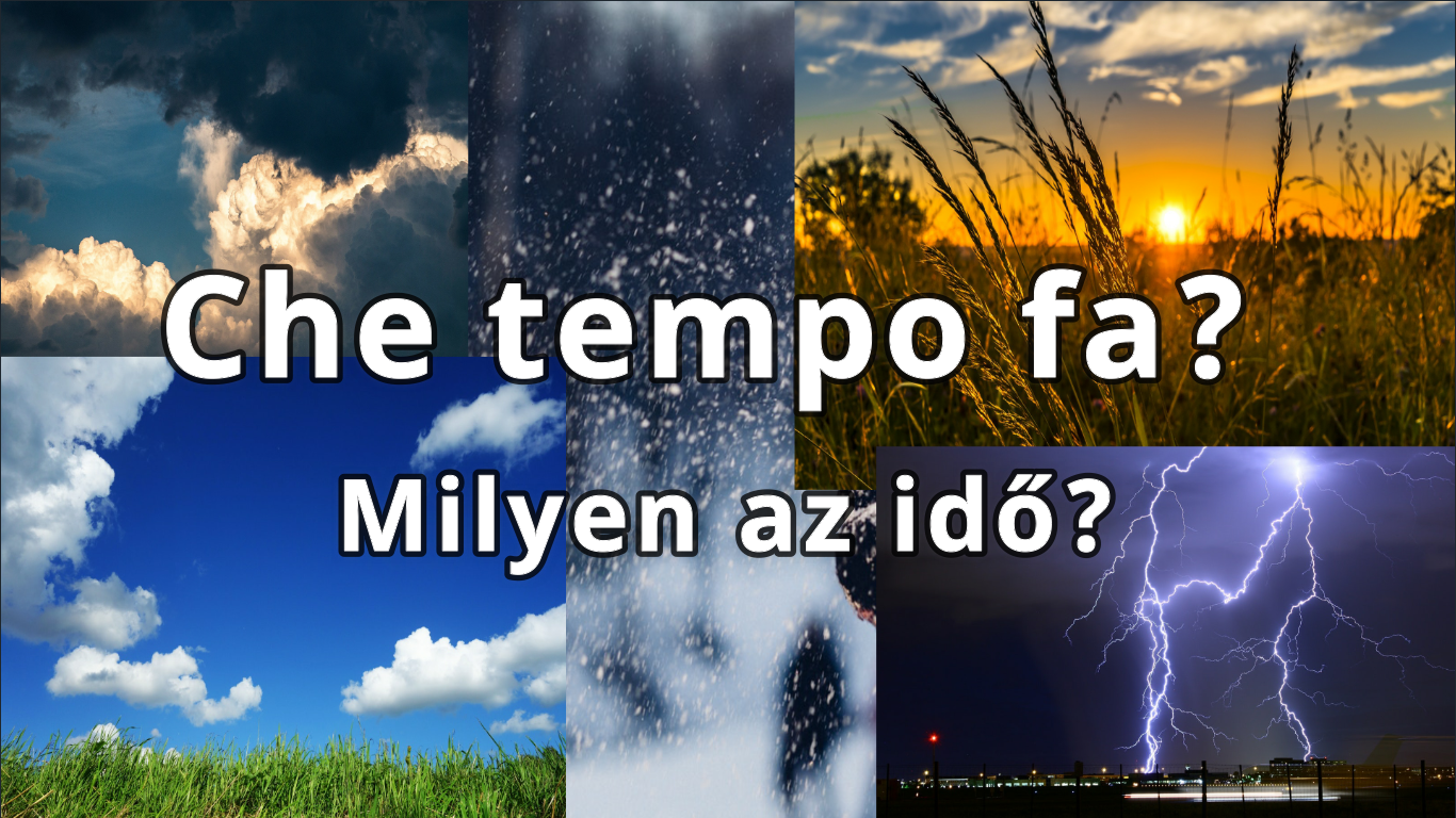 Az időjárás olaszul