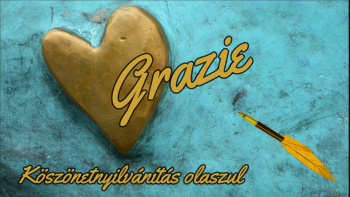 Grazie – köszönetnyilvánítás olaszul