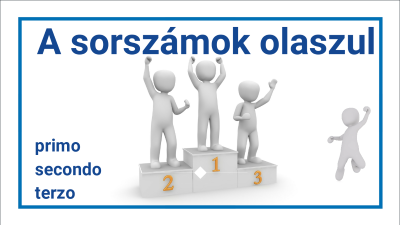A sorszámok olaszul