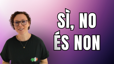 Igen és nem olaszul: sì és no ill. non. Helyesen használod őket?